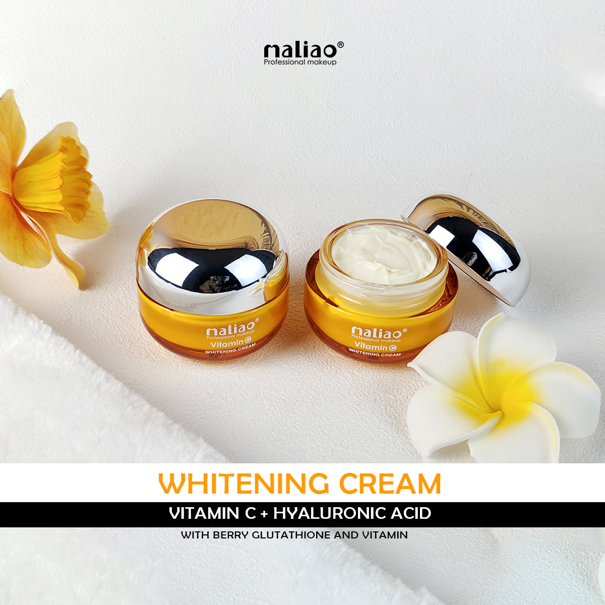Maliao, RepairSkin, AllSkinTypes, BeautyProducts,DeepNourishment, HyaluronicAcid, Skincare, WhiteningCream, VitaminC, BerryGlutathione,